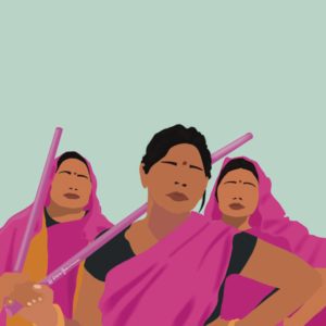 gulabi gang illustration drawfeminism