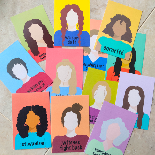 cartes postales feministes drawfeminism