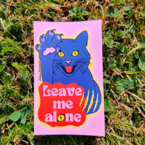 Drawfeminism_Sticker_chat_leave_me_alone